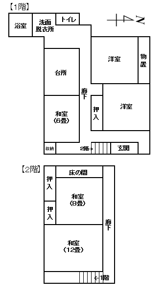 Floor plan for Empty home in Japan
