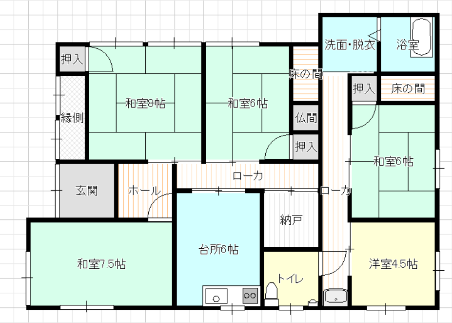 Floor plan for House in Kokonoe