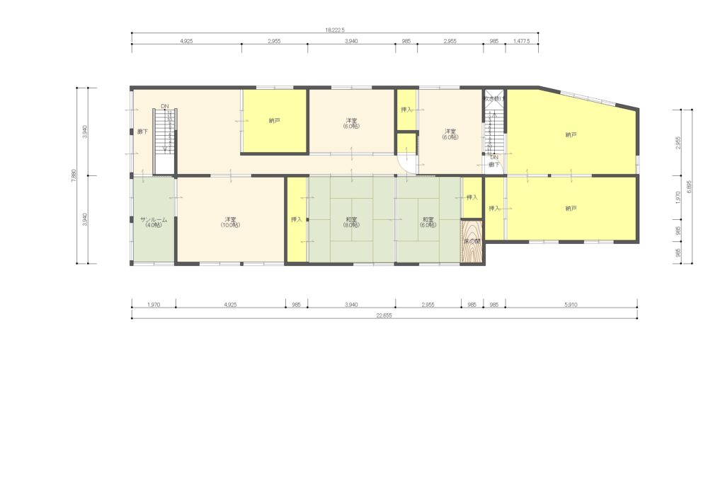 Floor plan for Exterior is aged, interior is clean: mountain-nestled traditional folk house with garage and 6 agricultural plots