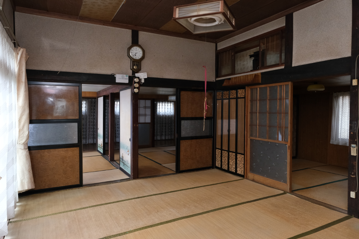 Wood house on a large plot in Yamagata